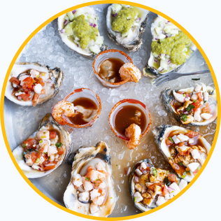 Seafood and Tex-Mex Platters