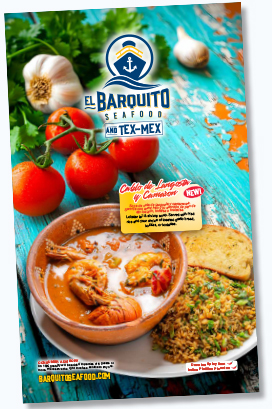 El Barquito Seafood & Tex-Mex Dinner Menu